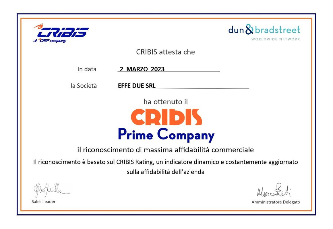 CRIBIS PRIME COMPANY - Effe Due Srl
